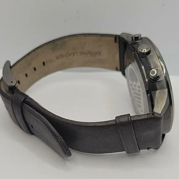Emporio Armani AR2462 Men's Brown Leather Analog Dial Quartz Wrist Watch BC459